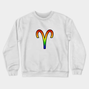 Aries Rainbow Pride Symbol Crewneck Sweatshirt